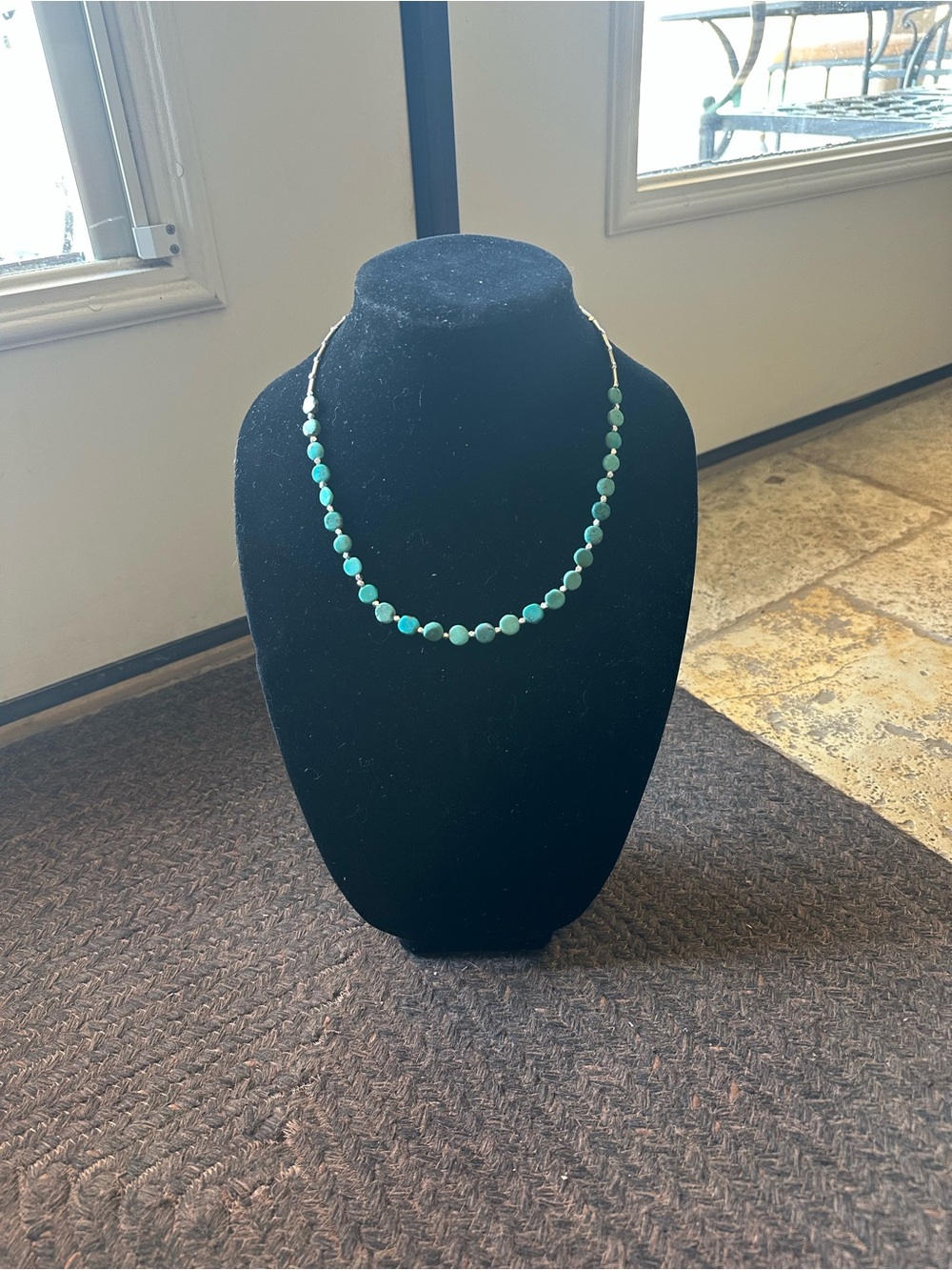 Hand crafted Turquoise & Sterling Silver “One of a Kind” Necklace